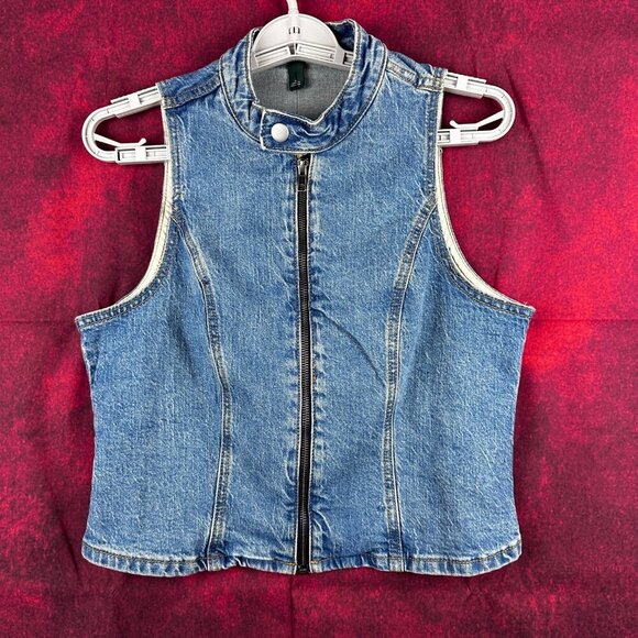 wild fable Jackets & Blazers - NWTG VEST OTHER BY WILD FABLE IN BLUE DENIM, SIZE: S/M